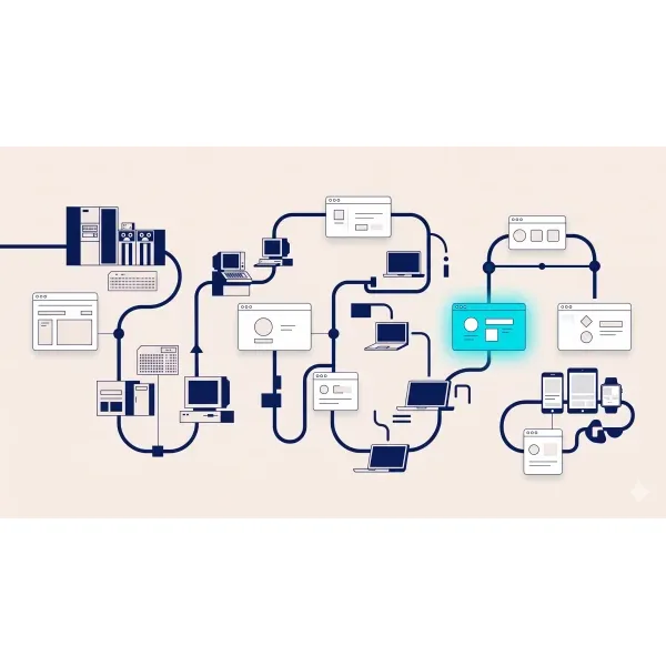 Interactive timeline of HCI, UCD, and UX milestones since 1945